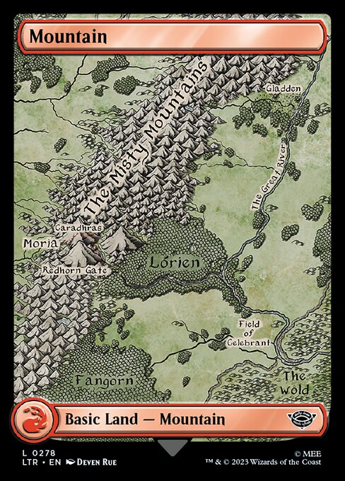 Mountain (278) - FULL ART - The Lord of the Rings: Tales of Middle-earth