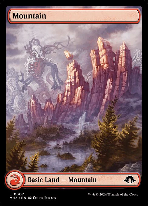 Mountain (307) - FULL ART (Foil) - Modern Horizons 3