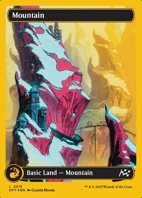 Mountain (515) - FULL ART (Foil) - Aetherdrift