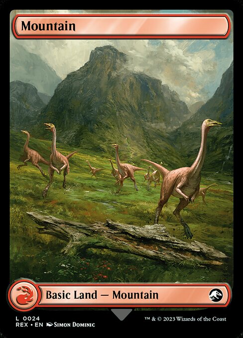 Mountain // Mountain (24) - FULL ART (Foil) - Jurassic World Collection