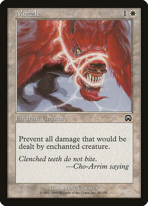 Muzzle (30) (Foil) - Mercadian Masques