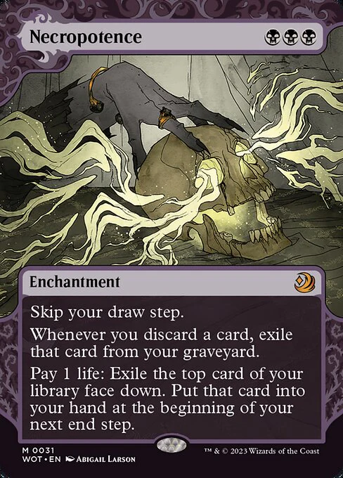 Necropotence (31) - BORDERLESS - Wilds of Eldraine: Enchanting Tales