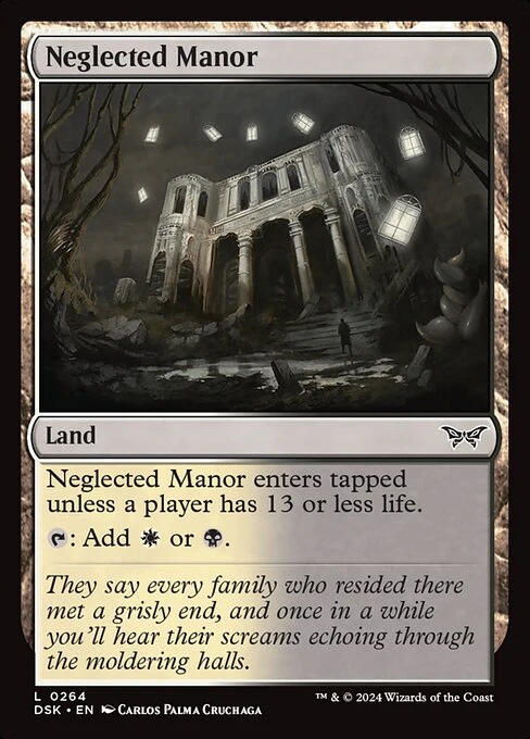 Neglected Manor (264) (Foil) - Duskmourn: House of Horror