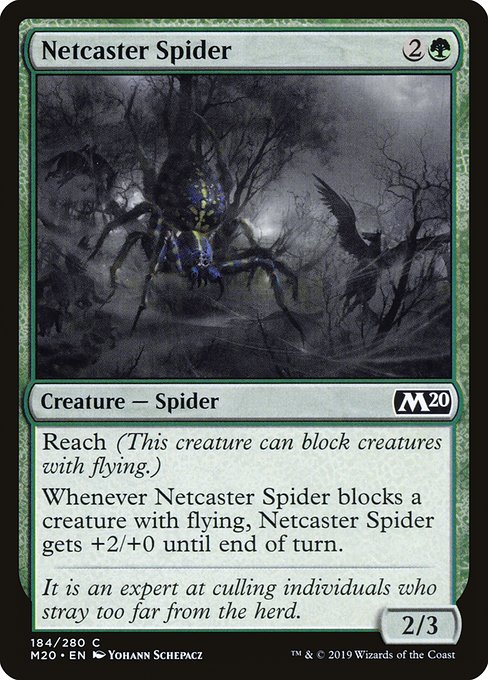 Netcaster Spider (184) (Foil) - Core Set 2020