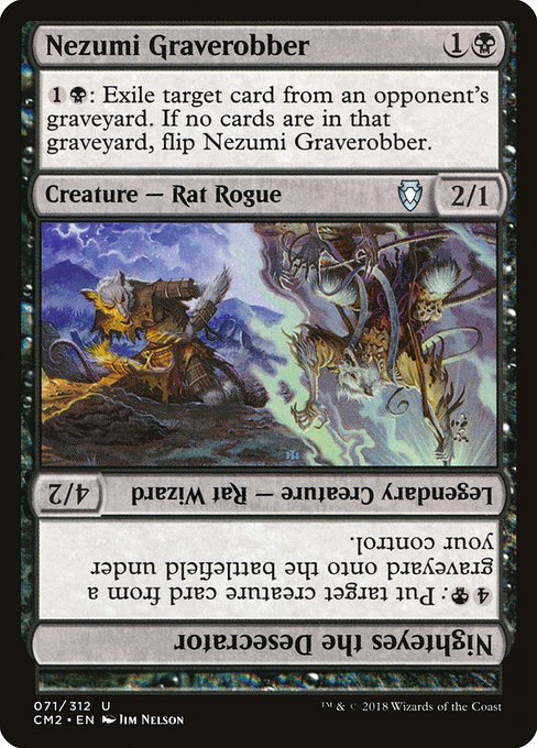Nezumi Graverobber // Nighteyes the Desecrator (71) - Commander Anthology Volume II