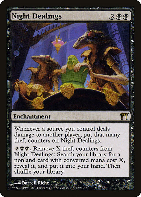 Night Dealings (132) (Foil) - Champions of Kamigawa