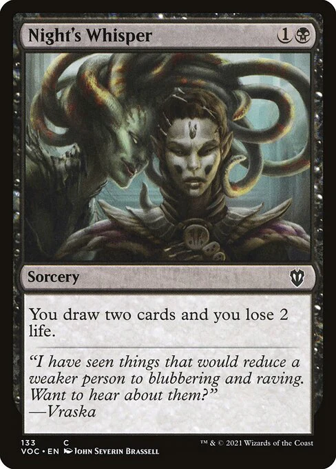 Night's Whisper (133) - Crimson Vow Commander