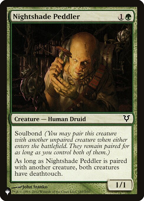 Nightshade Peddler (AVR-187) - The List