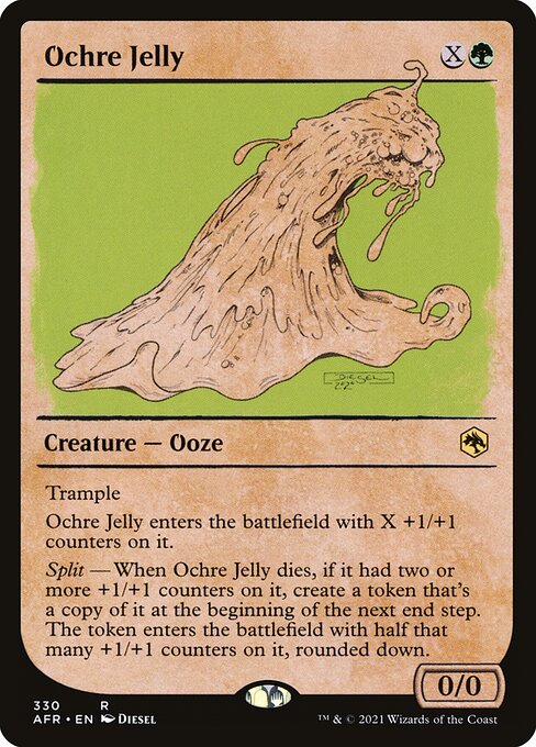 Ochre Jelly (330) - SHOWCASE (Foil) - Adventures in the Forgotten Realms