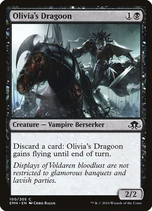 Olivia's Dragoon (100) (Foil) - Eldritch Moon