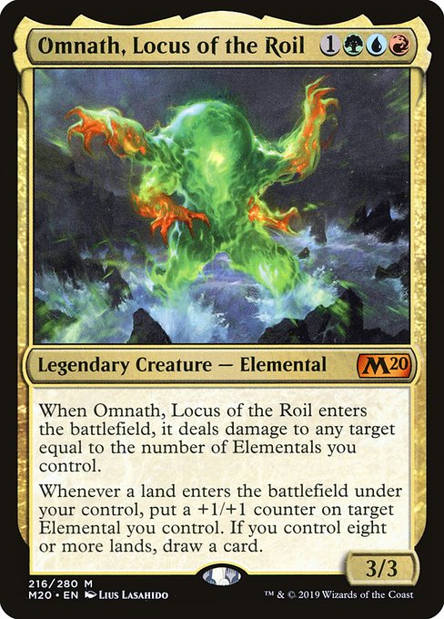 Omnath, Locus of the Roil (216) - Core Set 2020