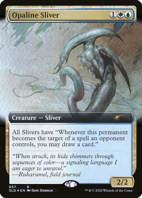 Opaline Sliver (667) - EXTENDED ART (Foil) - Secret Lair Drop