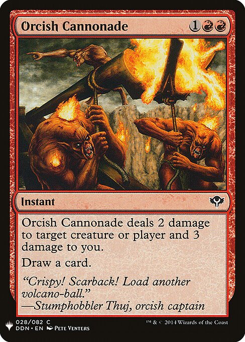 Orcish Cannonade (DDN-28) - The List