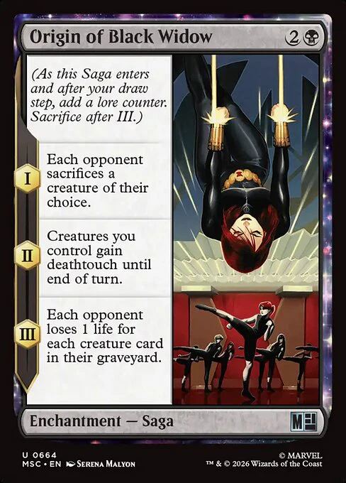 Origin of Black Widow (664) (Foil) - Marvel Super Heroes Commander