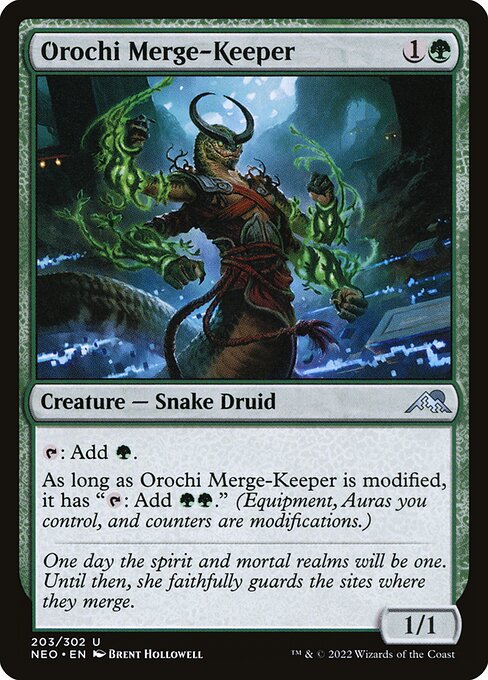 Orochi Merge-Keeper (203) - Kamigawa: Neon Dynasty