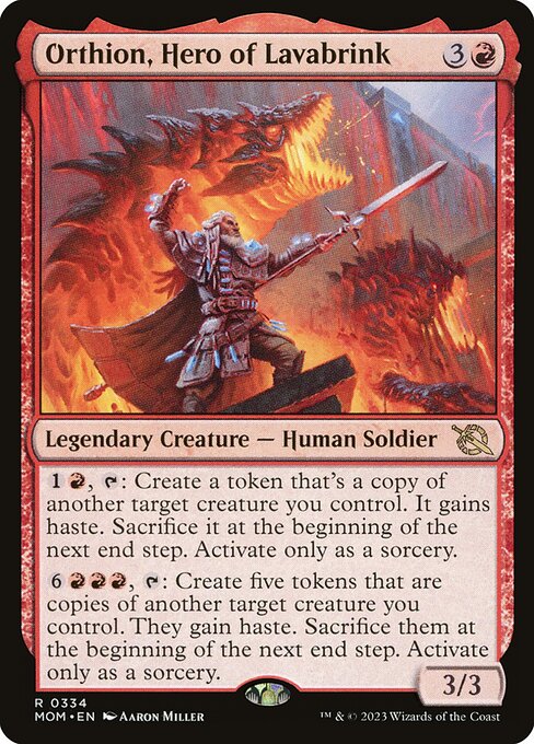 Orthion, Hero of Lavabrink (334) - March of the Machine