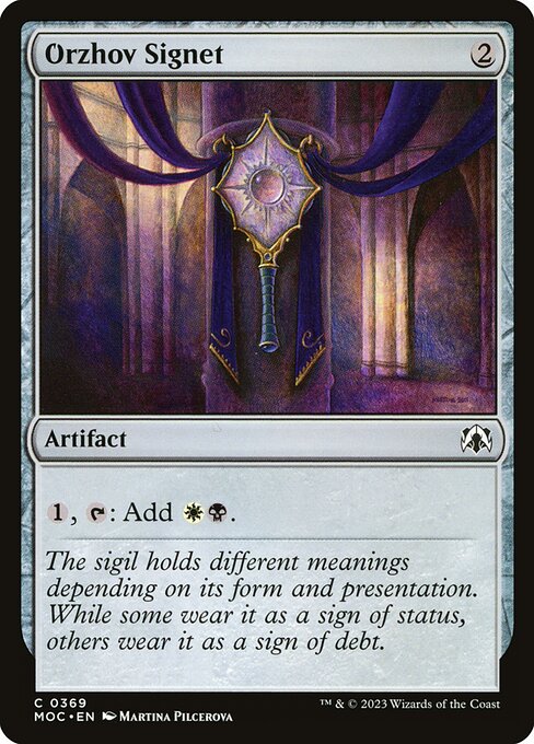 Orzhov Signet (369) - March of the Machine Commander