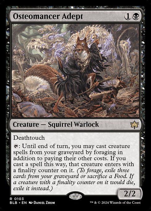 Osteomancer Adept (103) (Foil) - Bloomburrow