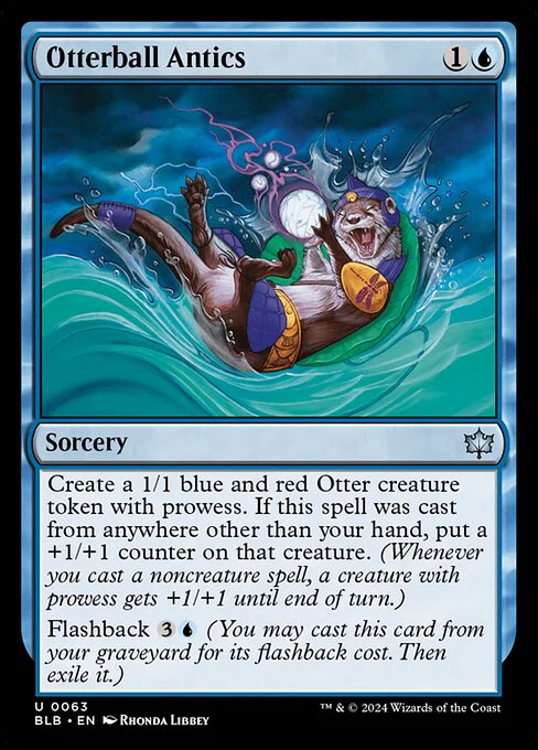 Otterball Antics (63) (Foil) - Bloomburrow