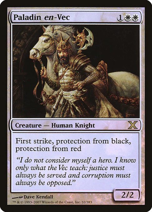 Paladin en-Vec (32★) (Foil) - Tenth Edition