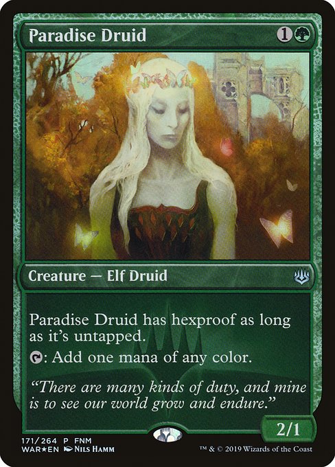 Paradise Druid (171) (Foil) - War of the Spark Promos