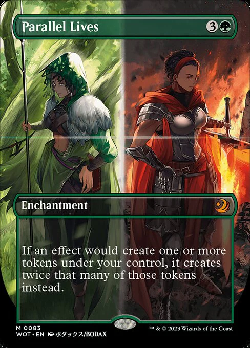 Parallel Lives (83) - BORDERLESS - FULL ART (Foil) - Wilds of Eldraine: Enchanting Tales