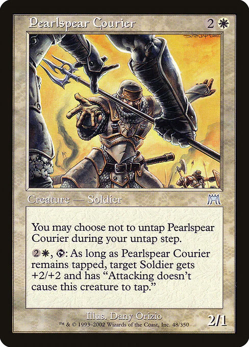 Pearlspear Courier (48) (Foil) - Onslaught