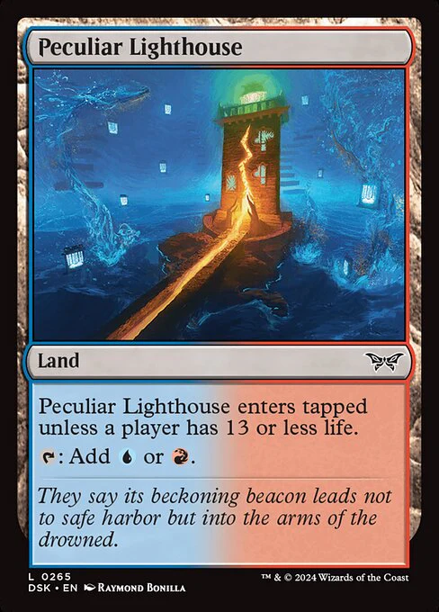 Peculiar Lighthouse (265) (Foil) - Duskmourn: House of Horror