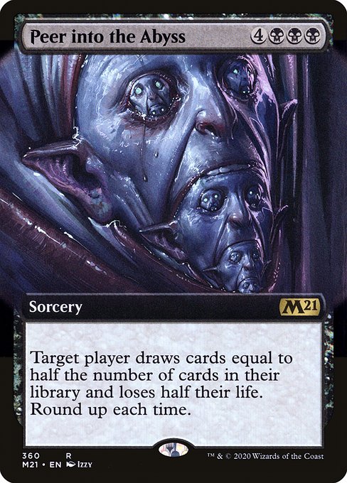 Peer into the Abyss (360) - EXTENDED ART - Core Set 2021