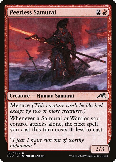 Peerless Samurai (156) - Kamigawa: Neon Dynasty