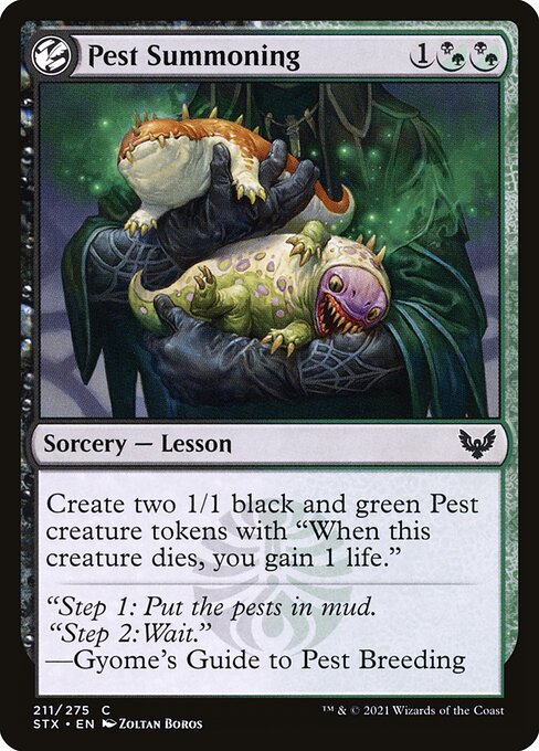 Pest Summoning (211) (Foil) - Strixhaven: School of Mages