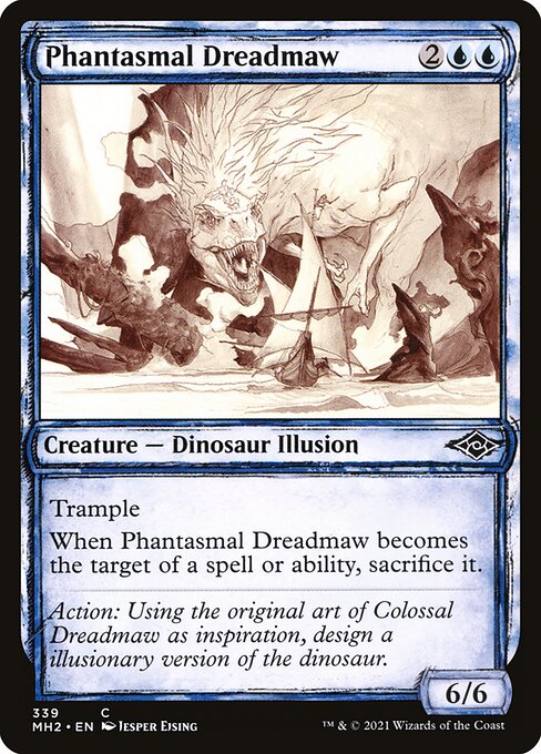 Phantasmal Dreadmaw (339) - SHOWCASE (Foil) - Modern Horizons 2