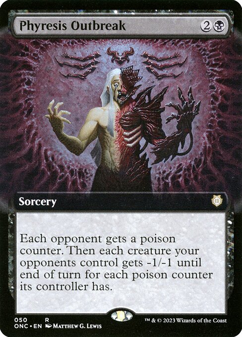 Phyresis Outbreak (50) - EXTENDED ART - Phyrexia: All Will Be One Commander