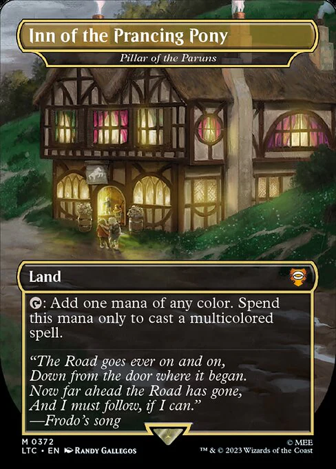 Pillar of the Paruns (372) - BORDERLESS - FULL ART (Foil) - Tales of Middle-earth Commander