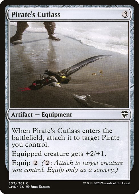 Pirate's Cutlass (333) (Foil) - Commander Legends