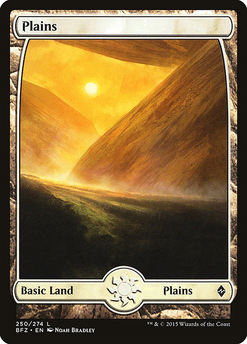 Plains (250) - FULL ART - Battle for Zendikar