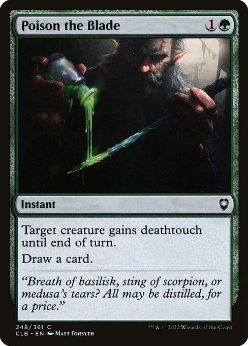 Poison the Blade (248) (Foil) - Commander Legends: Battle for Baldur's Gate