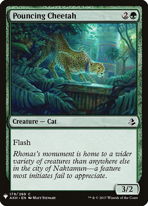 Pouncing Cheetah (AKH-179) - The List
