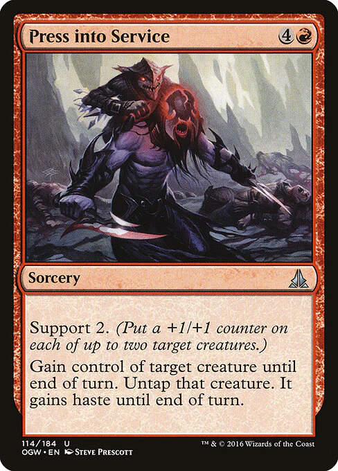 Press into Service (114) (Foil) - Oath of the Gatewatch