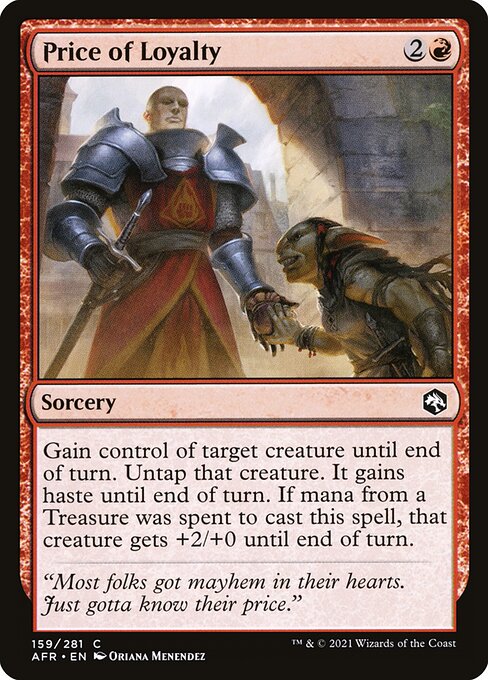 Price of Loyalty (159) (Foil) - Adventures in the Forgotten Realms
