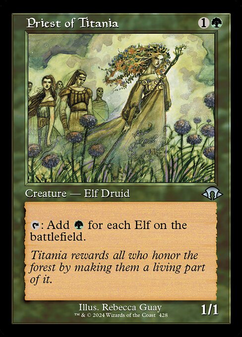 Priest of Titania (428) (Foil) - Modern Horizons 3
