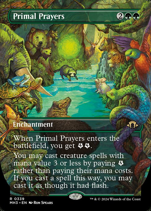 Primal Prayers (339) - BORDERLESS - FULL ART - Modern Horizons 3