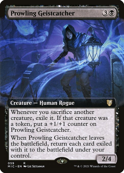 Prowling Geistcatcher (59) - EXTENDED ART - Midnight Hunt Commander