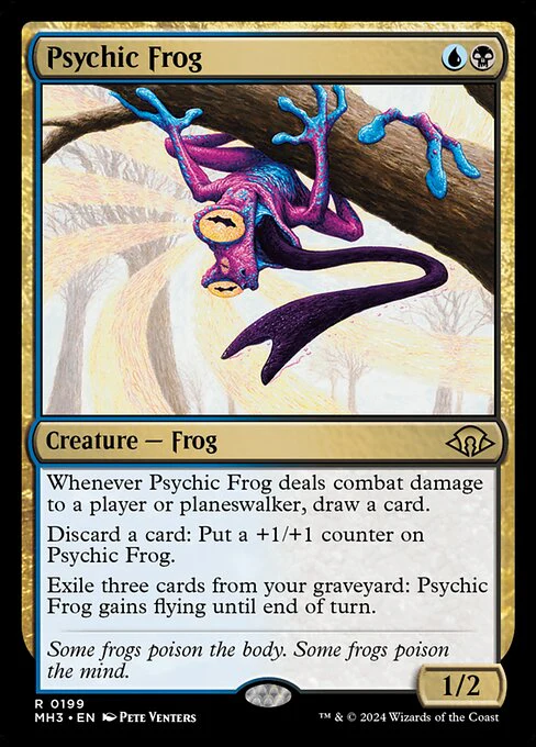 Psychic Frog (199) (Foil) - Modern Horizons 3