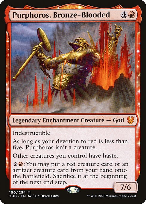 Purphoros, Bronze-Blooded (150) - Theros Beyond Death