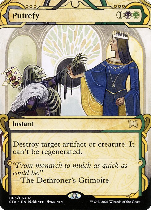 Putrefy (63) - BORDERLESS (Etched) - Strixhaven Mystical Archive