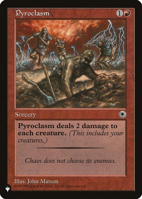 Pyroclasm (POR-143) - The List