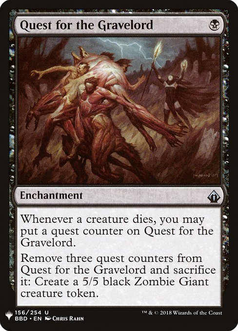 Quest for the Gravelord (BBD-156) - The List