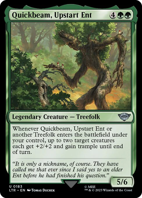 Quickbeam, Upstart Ent (183) (Foil) - The Lord of the Rings: Tales of Middle-earth