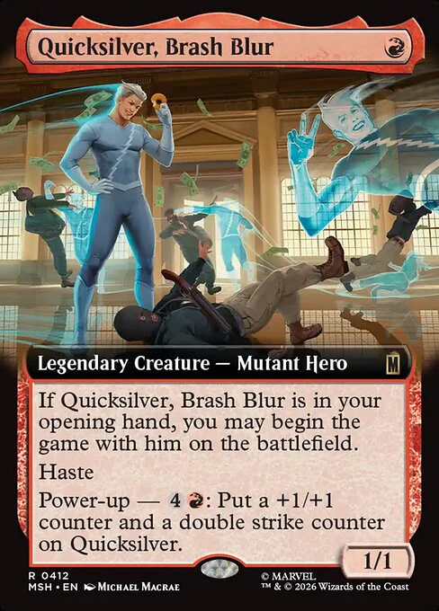 Quicksilver, Brash Blur (412) - Marvel Super Heroes